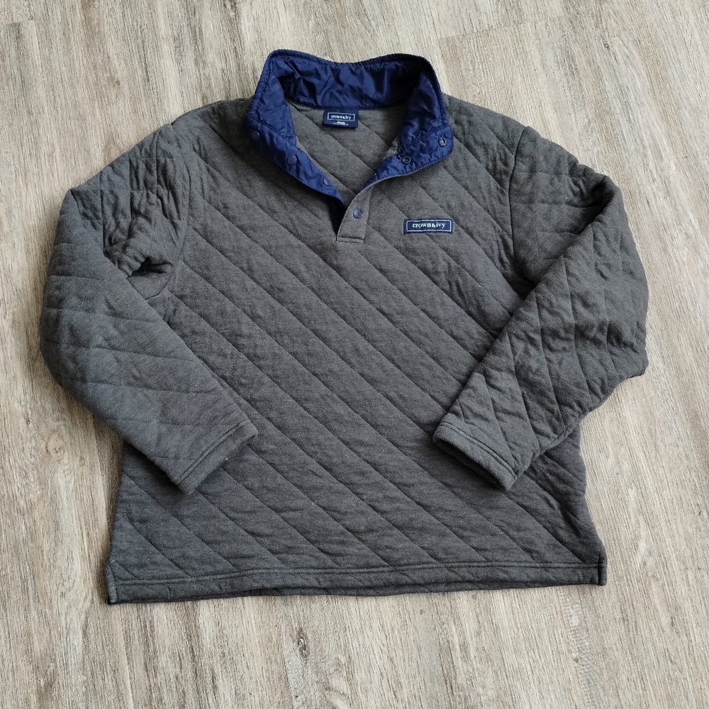 Crown & Ivy Snap Button Pullover Sweater